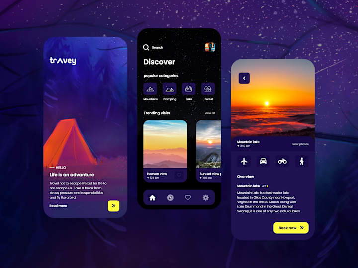 Cover image for Travel mobile app design