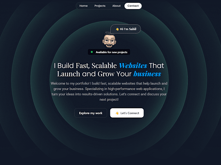 Cover image for Sahil - Full-Stack Web Developer | Fast, Scalable Websites for …