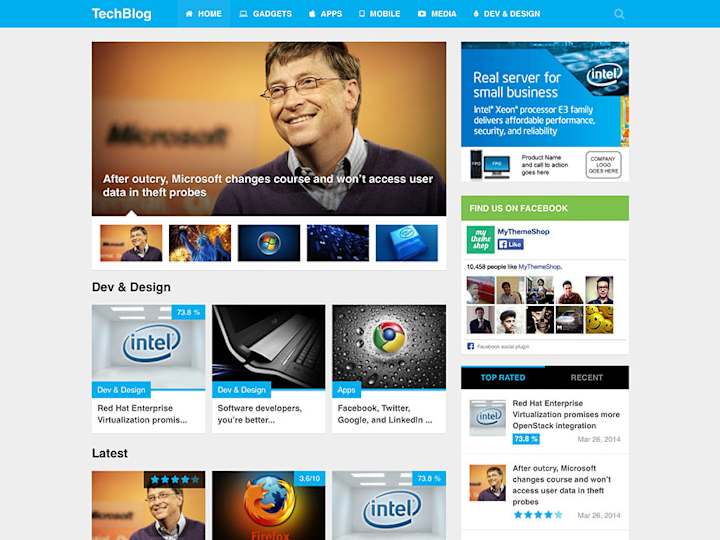 Cover image for Custom WordPress Site for a Tech Blog