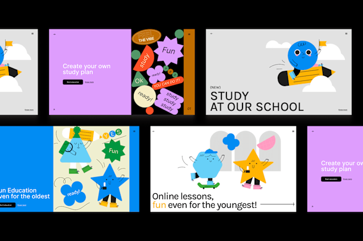 Cover image for Educational Hero sections with custom illustrations