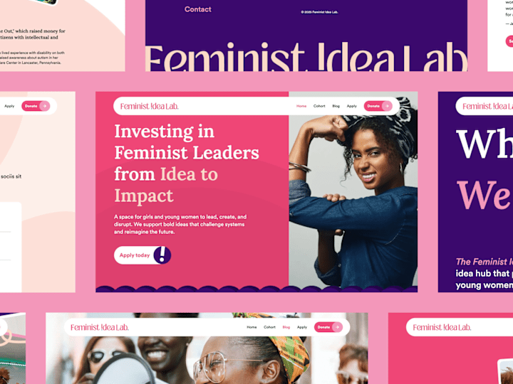 Cover image for Brand Identity and Website Development for The Feminist Idea Lab
