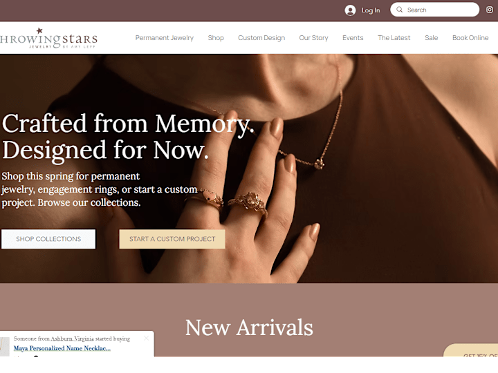 Cover image for Throwing Stars Jewelry | Handmade, Gold Custom Jewelry
