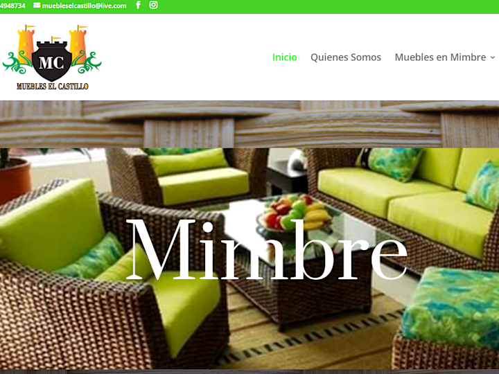 Cover image for Muebles El Castillo – Website Design with Divi (WordPress)