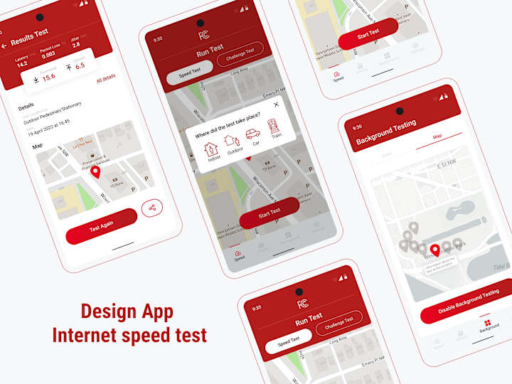 Cover image for Application design - Internet Speed Test