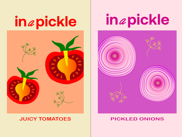 Cover image for In a Pickle - Branding + Illustrations