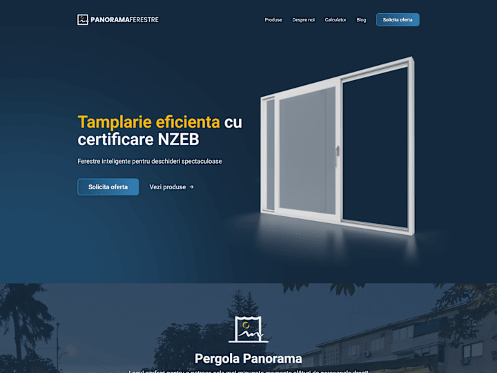 Cover image for Panorama Ferestre website design