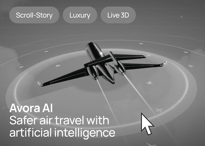 Cover image for Avora AI - Webflow x Spline Concept