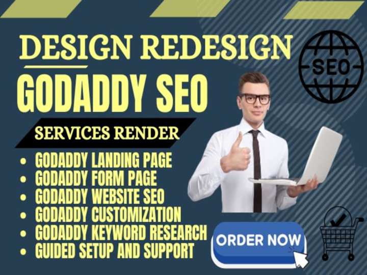 Cover image for I will design godaddy website seo to wix and Etsy website design