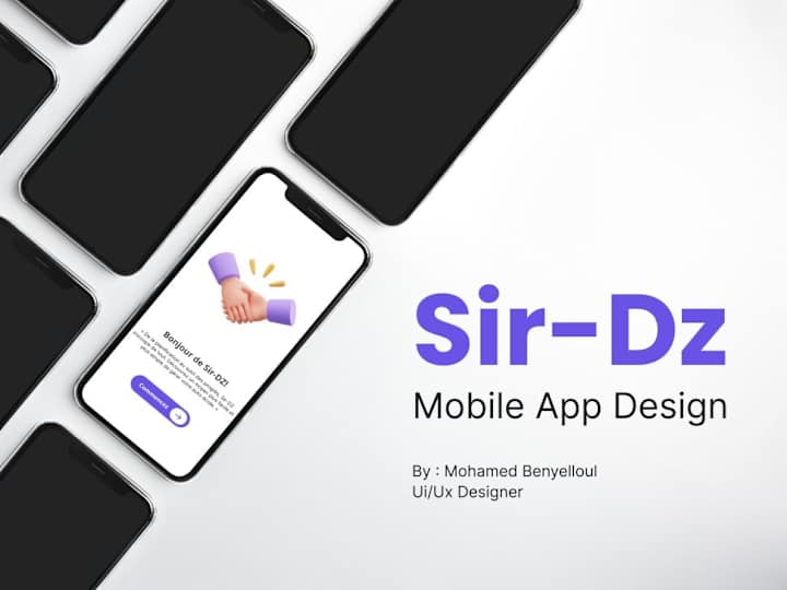 Cover image for SIR-DZ driving school mobile app design