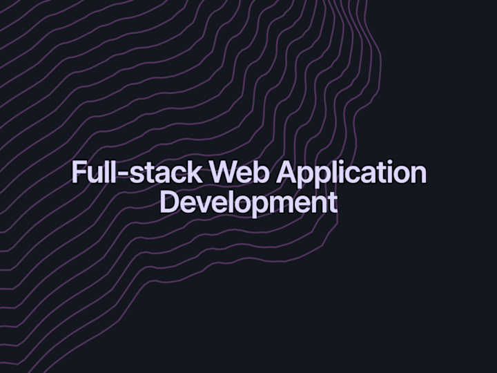 Cover image for Full-stack Web Application Development