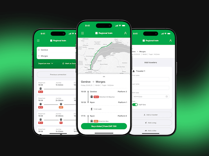 Cover image for Regional Transport App Redesign