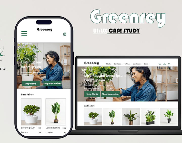 Cover image for Greenrey Responsive website (Plant Shop)