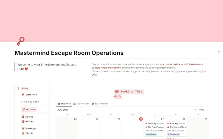 Cover image for Mastermind Escape Room Operations