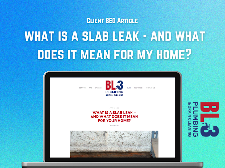 Cover image for What is a Slab Leak | Client Article