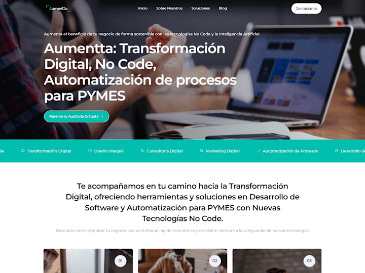 Cover image for Aumentta | Transformación Digital, No Code y Automatización par…