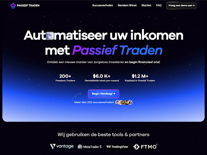 Cover image for Automatiseer je inkomen met Passief Traden!