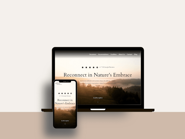 Cover image for Letharu Nature and Retreats Hotel Website Design