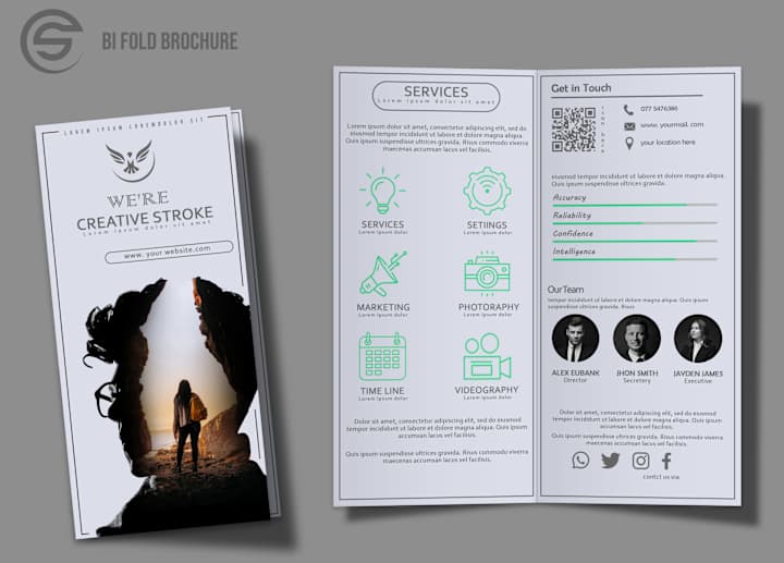 Cover image for Corporate bi fold brochure design