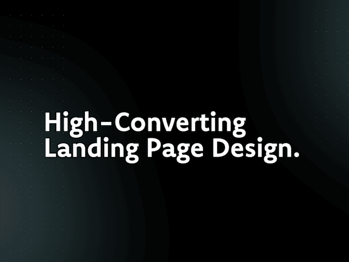 Cover image for High-Converting Landing Page Design 📈