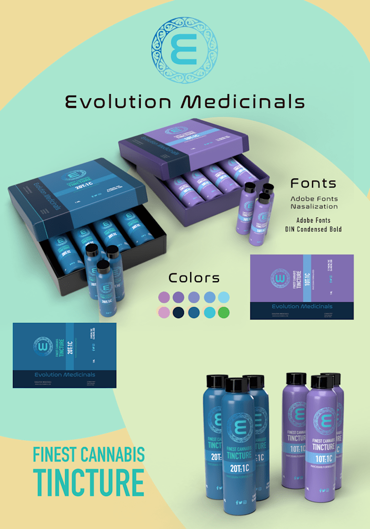 Cover image for Evolution Medicinals Branding & Packaging Design on Behance