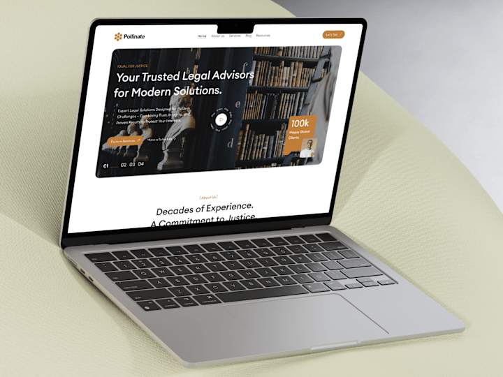 Cover image for Law Firm website UI Design