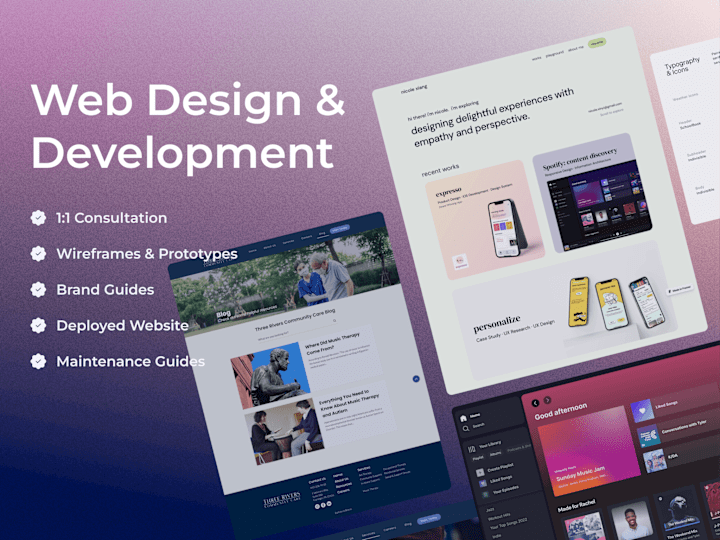 Cover image for Web Design & Dev: let's build your online presence together