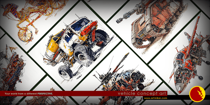 Cover image for VEHICLE CONCEPT ART SERVICES