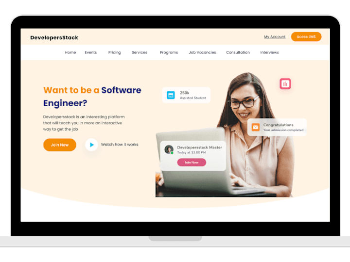 Cover image for Web And LMS - UI/UX Design
