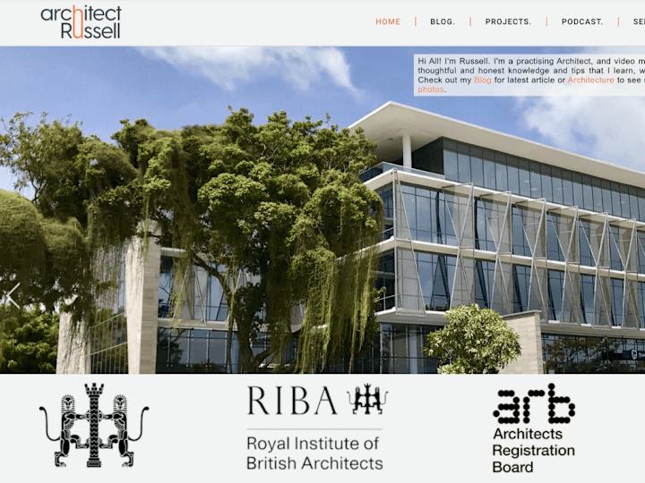 Cover image for Website Branding & Design Architect Russell, Tanzania