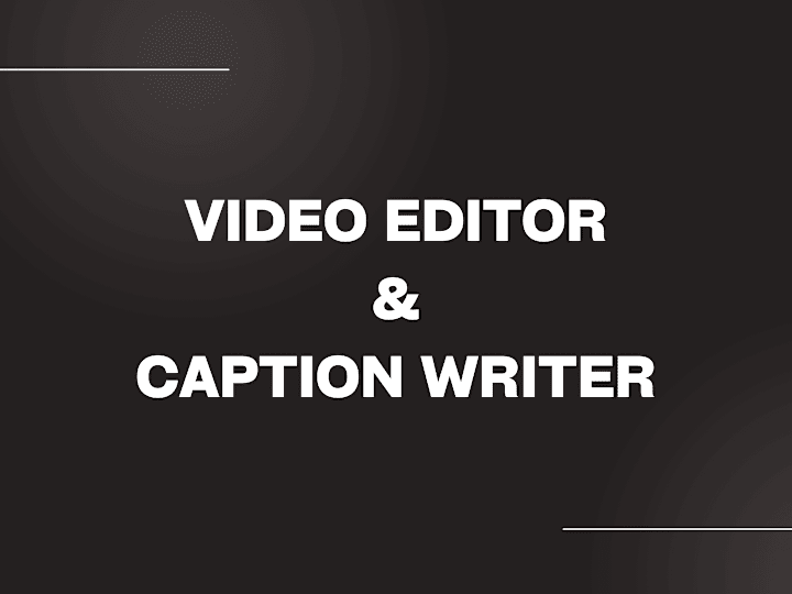 Cover image for Video Editing and Closed Captioning Services
