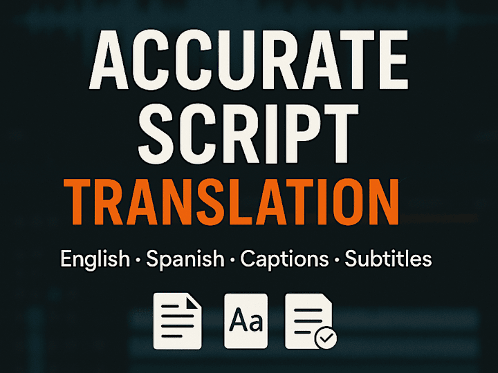 Cover image for Script Translation - English/Spanish