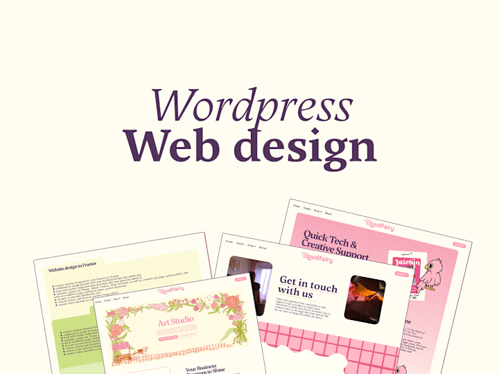 Cover image for 🖥️Website design in Wordpress