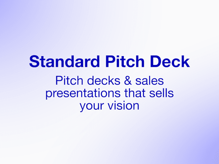 Cover image for Standard Pitch Deck (15-20 Slides)