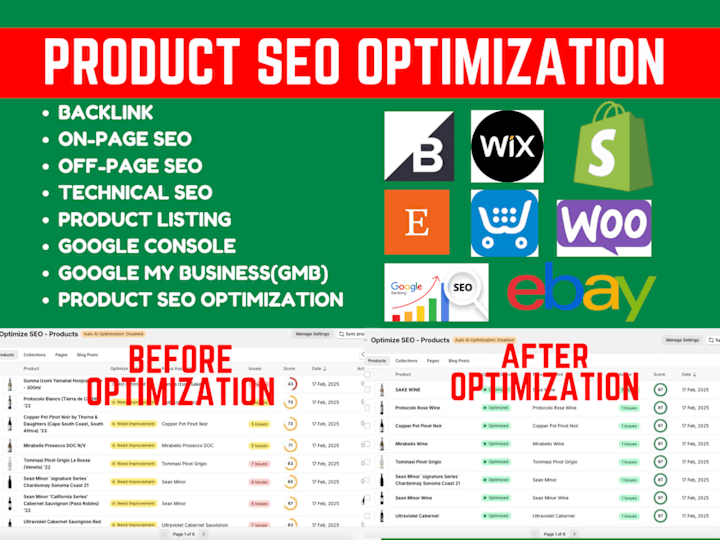 Cover image for SEO | Product Technical On/Off page SEO Optimization