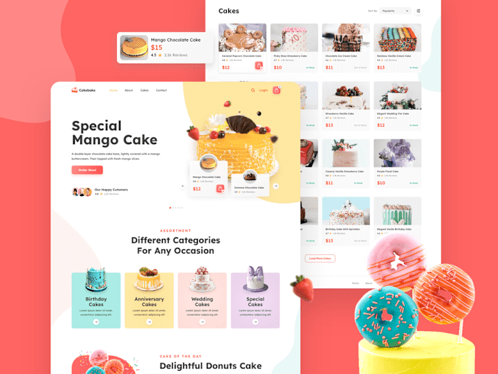 Cover image for Online Cake Delivery Website