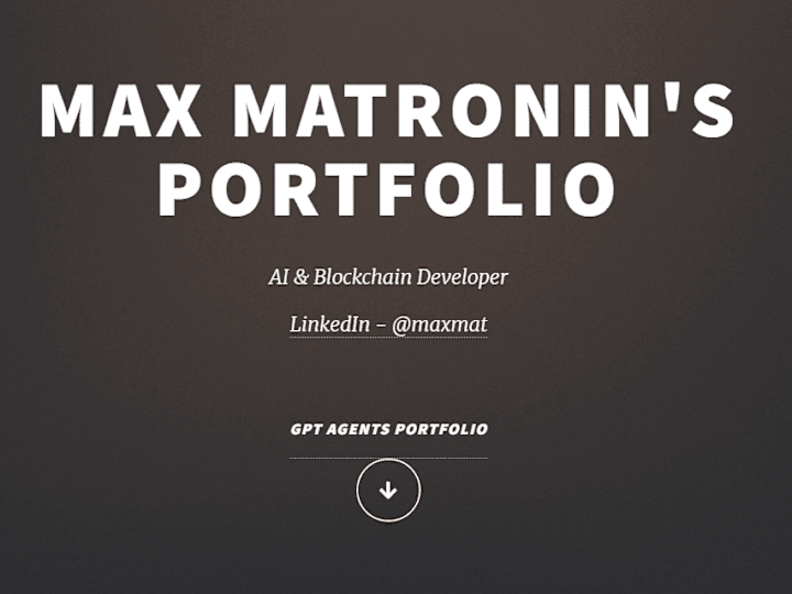 Cover image for Max Mat Portfolio