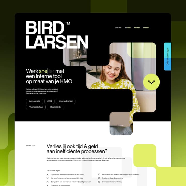 Cover image for Bird Larsen // Custom low-code app studio