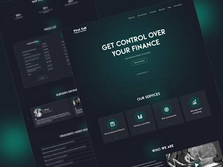 Cover image for Landing page for financial consulting agency