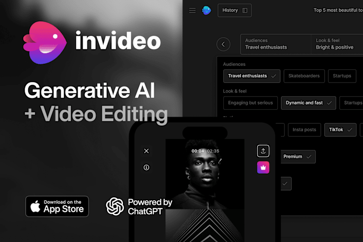 Cover image for InVideo AI · Generative
+ Video Editing