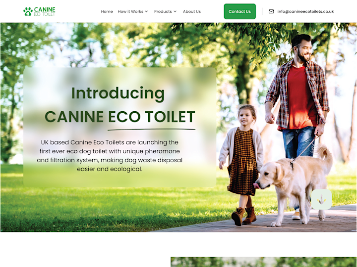 Cover image for Canine Eco Toilet Website