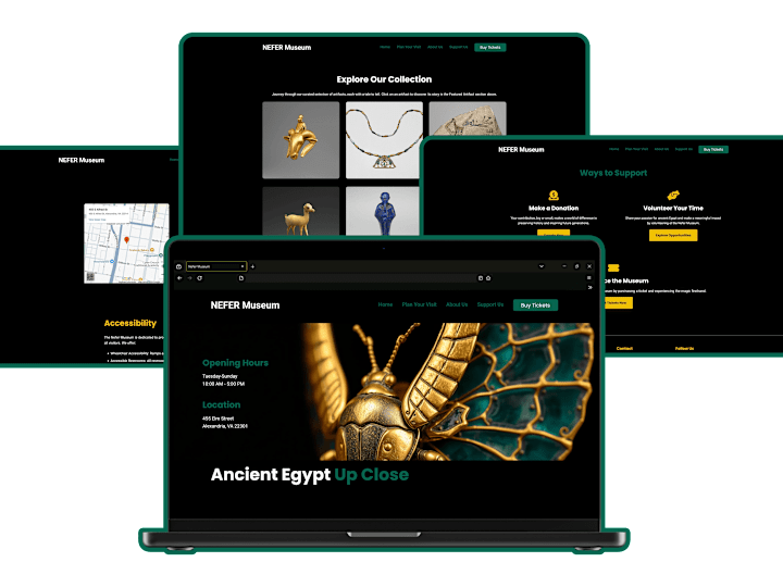 Cover image for Nefer Museum Website