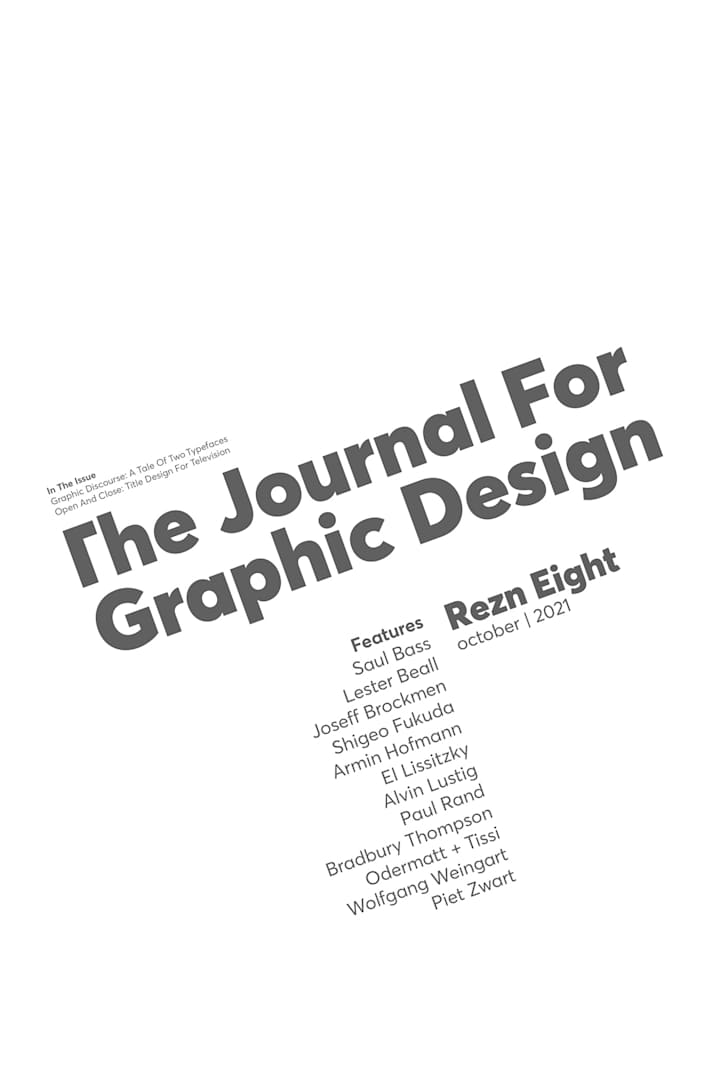 Cover image for typography layout on Behance