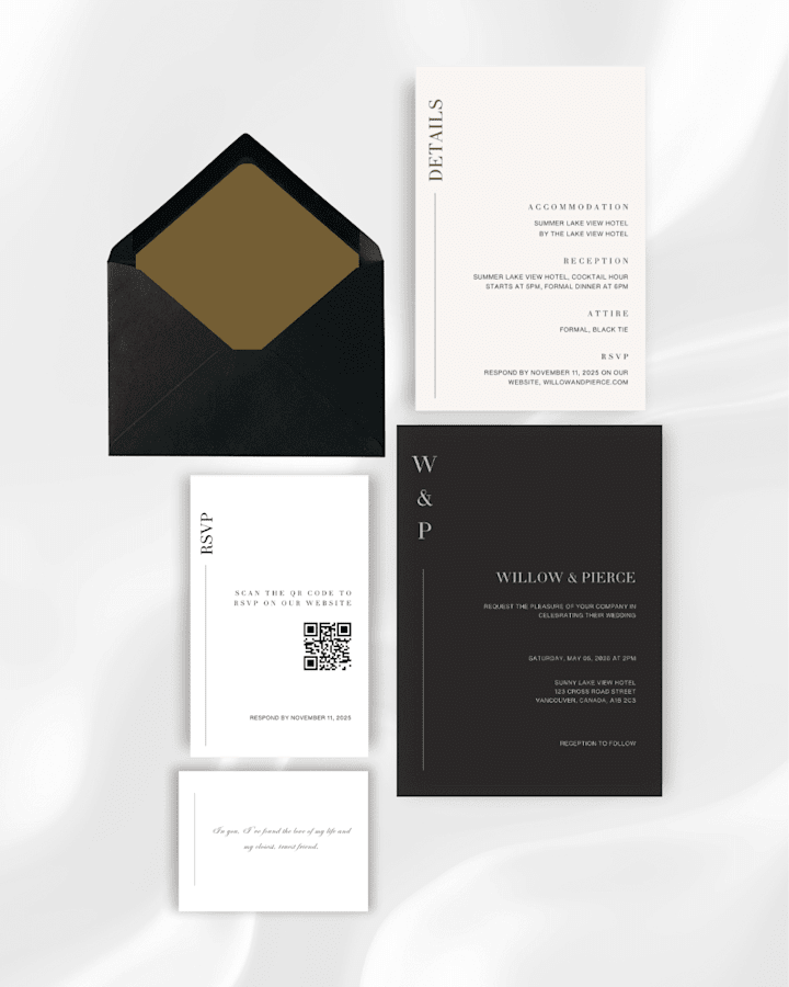 Cover image for Full Suite Wedding Invitation for an Ecommerce Store
