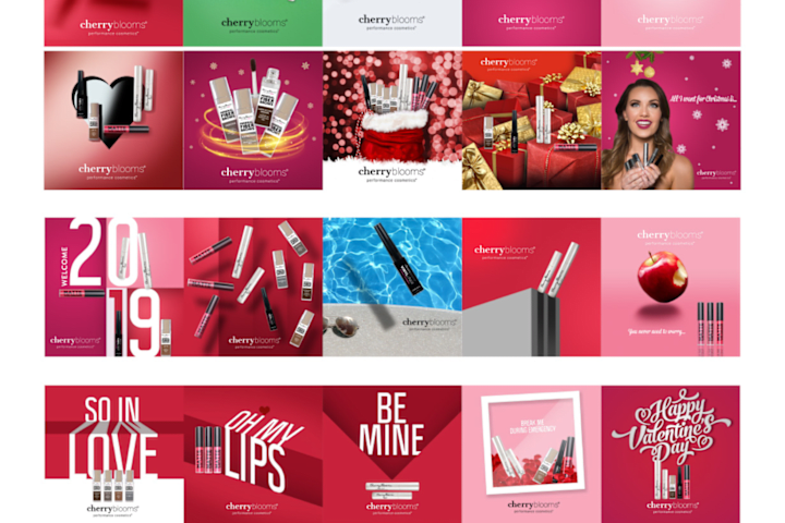 Cover image for Cherry Blooms Social Media Designs