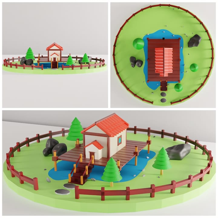 Cover image for 3D MODEL: Cozy House