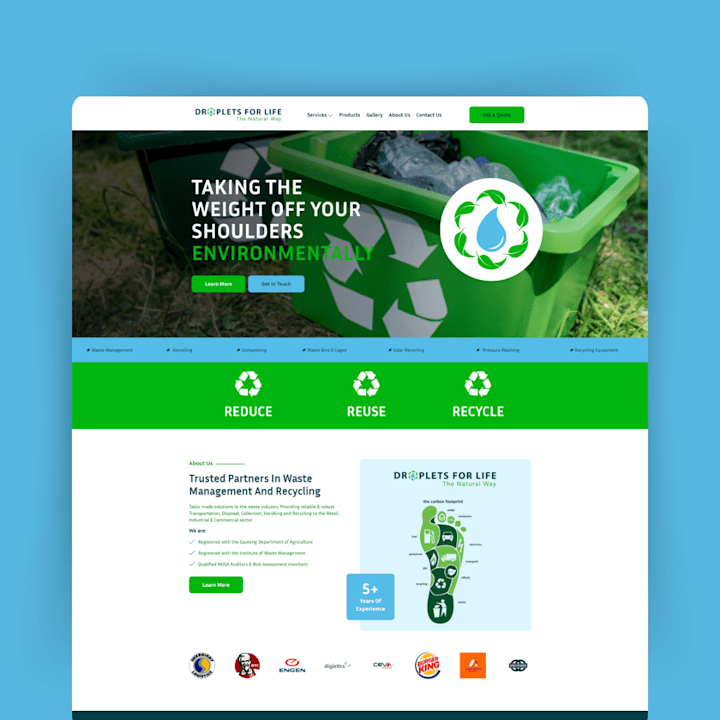 Cover image for Custom WordPress Website for a Waste Management Company