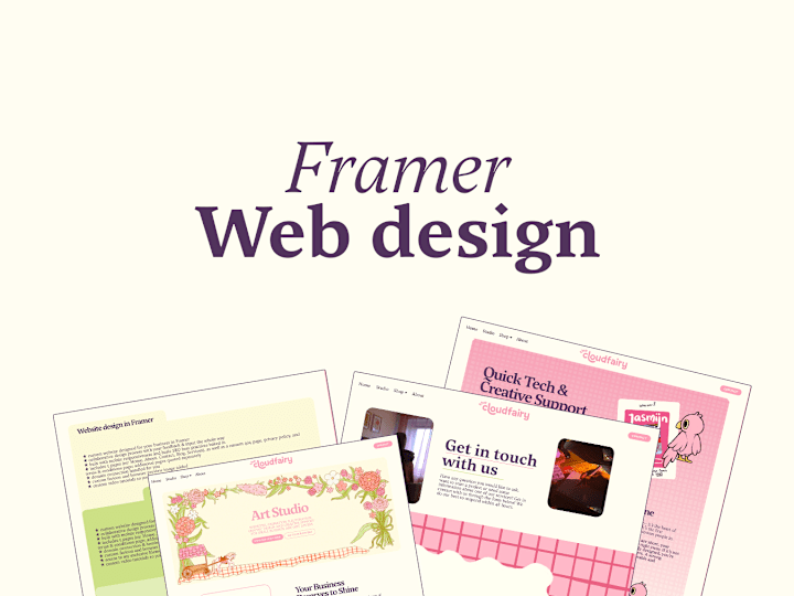 Cover image for 🌐Website design in Framer