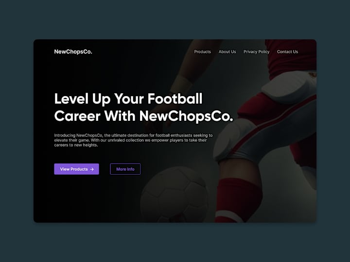 Cover image for NewChopsCo.| Football Equipment on Behance