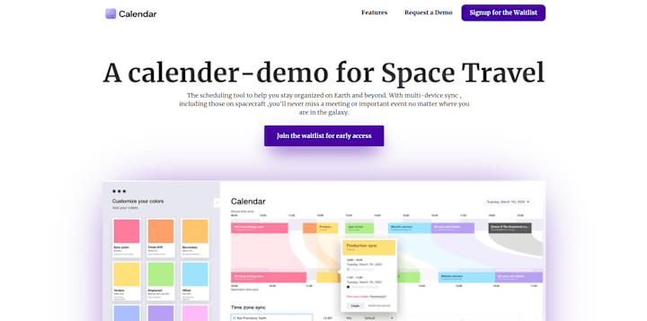 Cover image for Space Calendar - Webflow