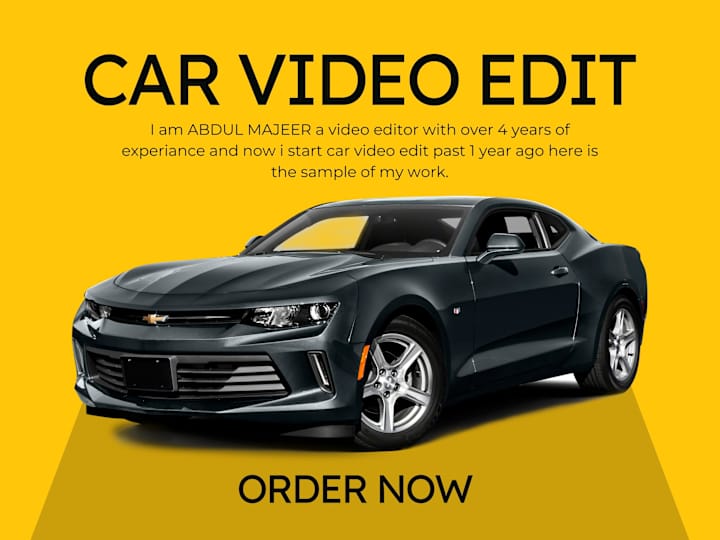 Cover image for Car video edit.